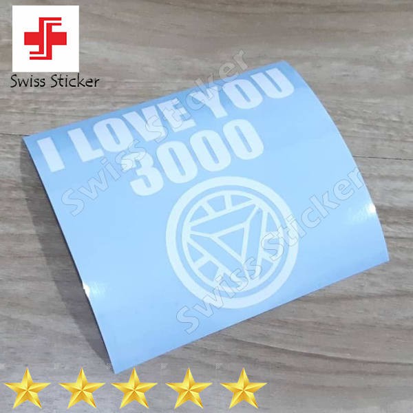 

Grosir stiker I Love You 3000 Ironman Tony Stark Elegan