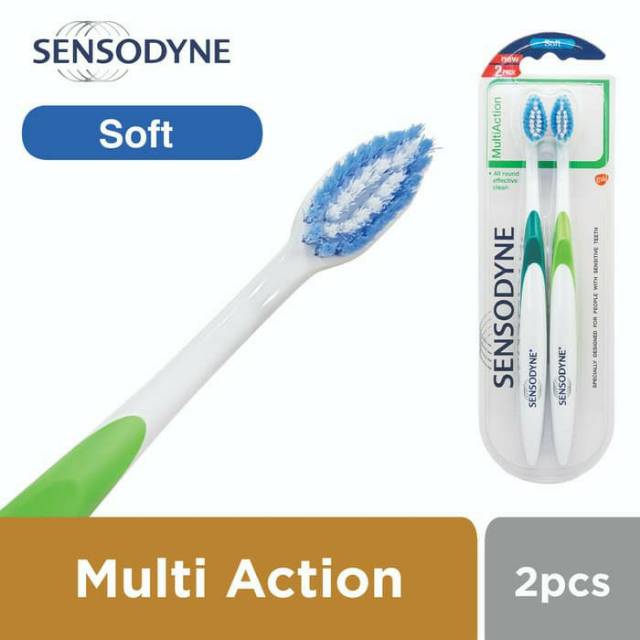 sikat gigi sensodyne multiaction soft