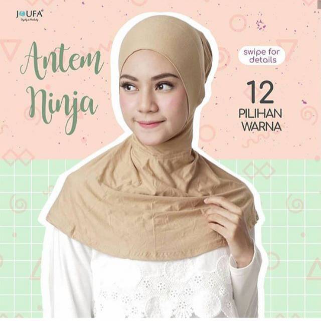 Inner Hijab Premium ANTEM NINJA Resleting ANTI TEMBEM