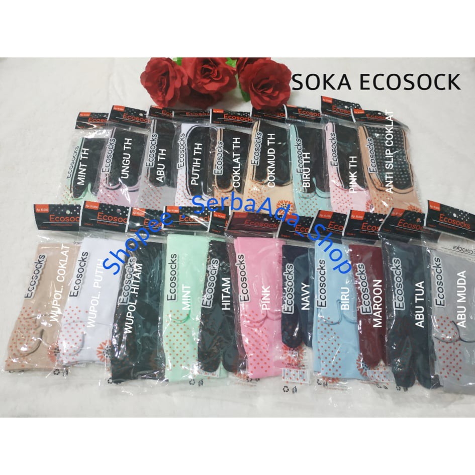 Kaos Kaki Soka Ecosock Murah Grade A dan B