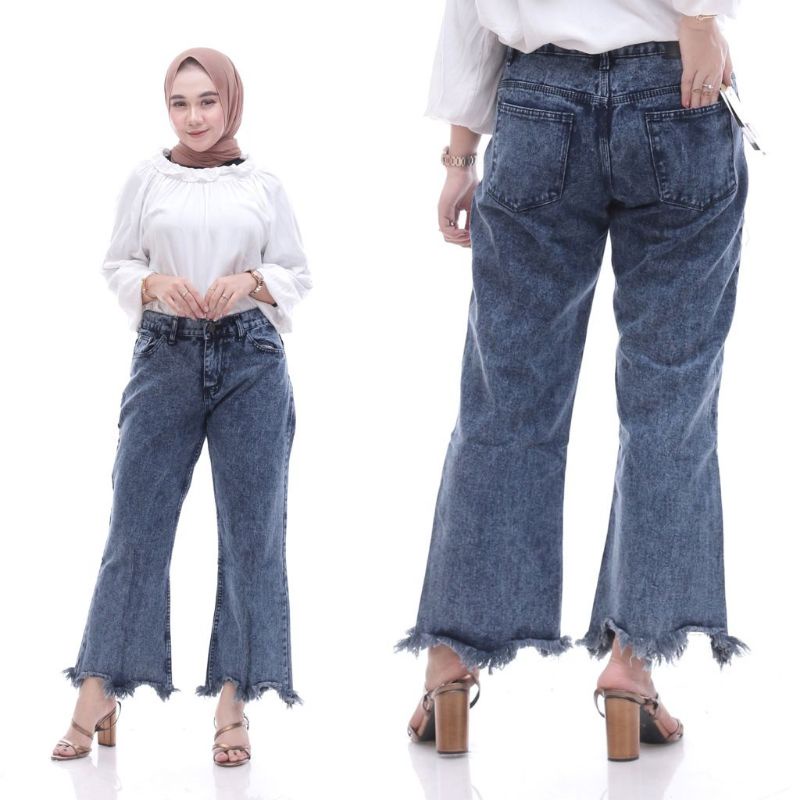 Cutbray Rawis Highwaist Jumbo Jeans Big Size 27-42