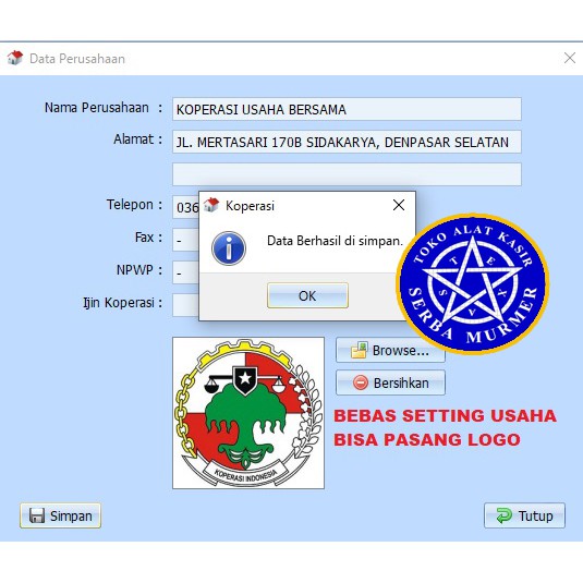 Software program aplikasi koperasi simpan pinjam lengkap mudah full versi