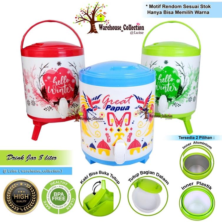 DRINK JAR ROMA  8 liter GLOBAL EAGLE / TEMPAT AIR MINUM / TERMOS AIR PANAS DINGIN