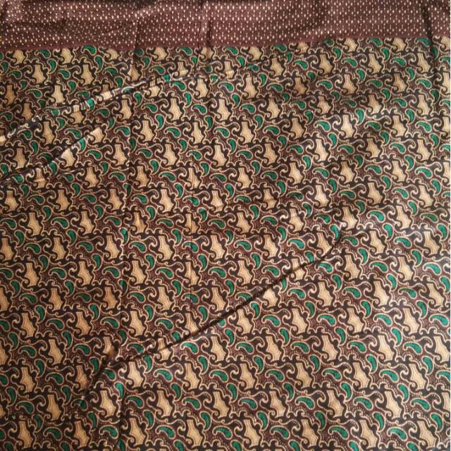 RM kain batik printing sogan murah dan embos kain bahan baju kutubaru batik seragam