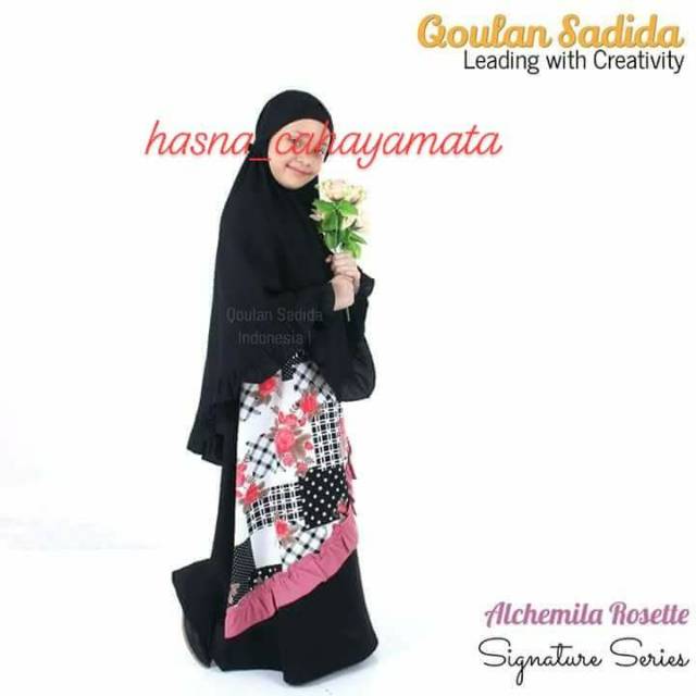 QOULAN SADIDA | Gamis anak "sign alchemila rosette"