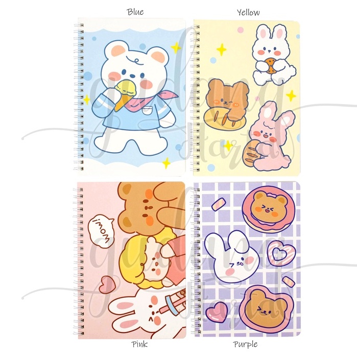 

GCC Notebook A5 Spiral Chubby Bear Buku Motif Beruang Imut GCC 308144