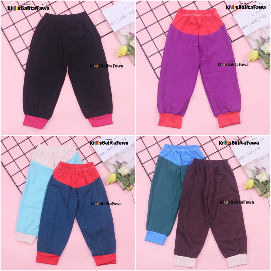 Semi Jogger Mulan Bayi - 2 tahun / Celana Panjang Polos  Branded Murah Anak Perempuan Main Import