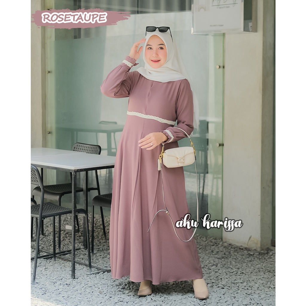 Gamis Aku Karissa Terbaru Lavina Dress - Gamis Renda