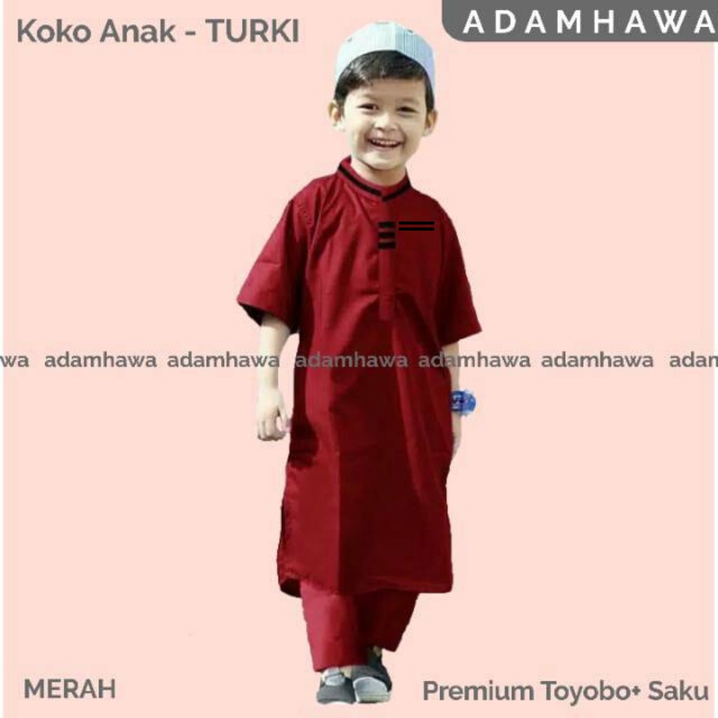 Koko Rafasya / Stelan koko turki anak / jubah anak / Pakistan anak / koko Rafarafi (Usia 2-12 tahun)