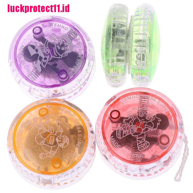 Lucktoy 1pc Mainan Yoyo Plastik Kecepatan Tinggi Dengan Lampu Led Luminous Untuk Anak