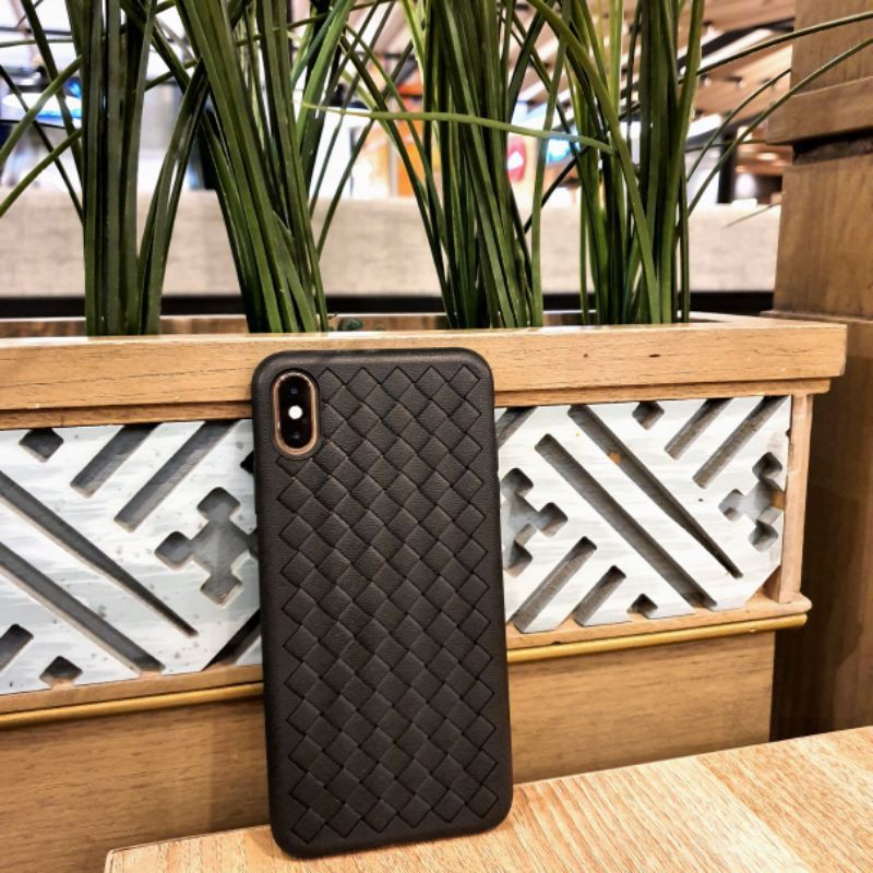 (WLB) SAMSUNG A750 A7 2018 A8 PLUS J5 2015 J6 PLUS SAMSUNG NOTE 8 NOTE 9 NOTE 10 NOTE 10 LITE A81 NOTE 20 SAMSUNG S20 S20 PLUS S20 ULTRA S21 PLUS S21 ULTRA - WOVEN LINE Leather Soft Case