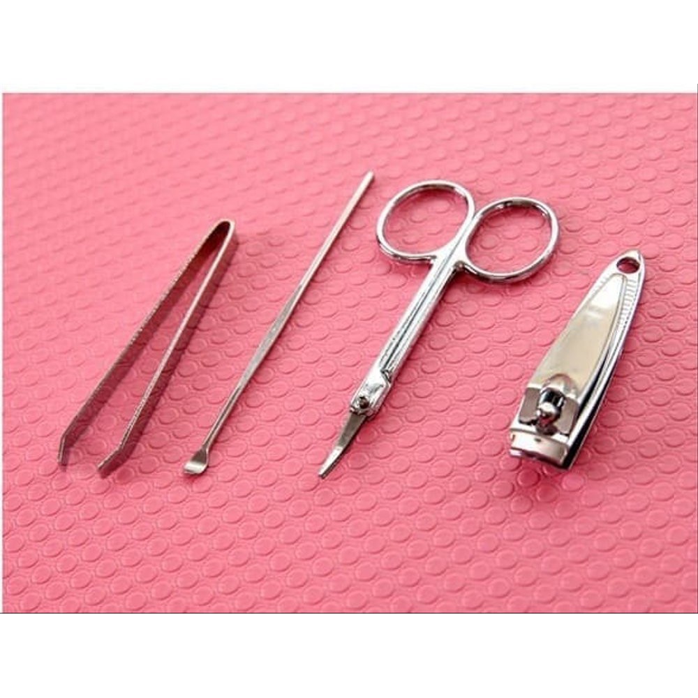 MANICURE PEDICURE SET GUNTING KUKU PINSET GUNTING ALIS ISI 4 SOUVENIR WEDDING 4IN1 VA217