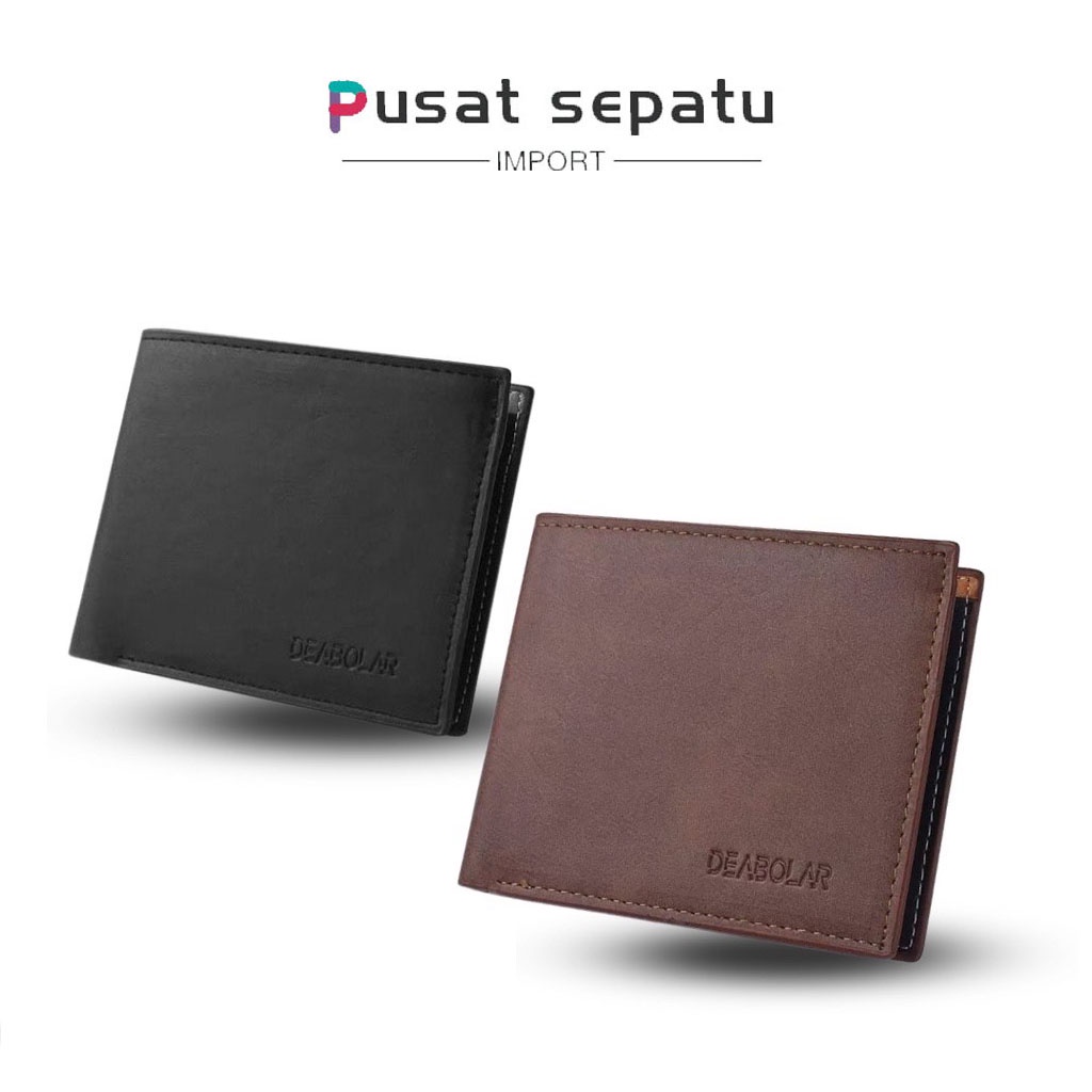 Dompet Pria DEABOLAR Dengan Resliting Kecil  Desain Slim Import 1049