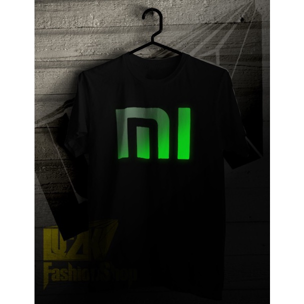 KAOS XIAOMI MI LOGO GLOW FOSFOR HANDPHONE BRAND ANDROID LU2K L2K 641