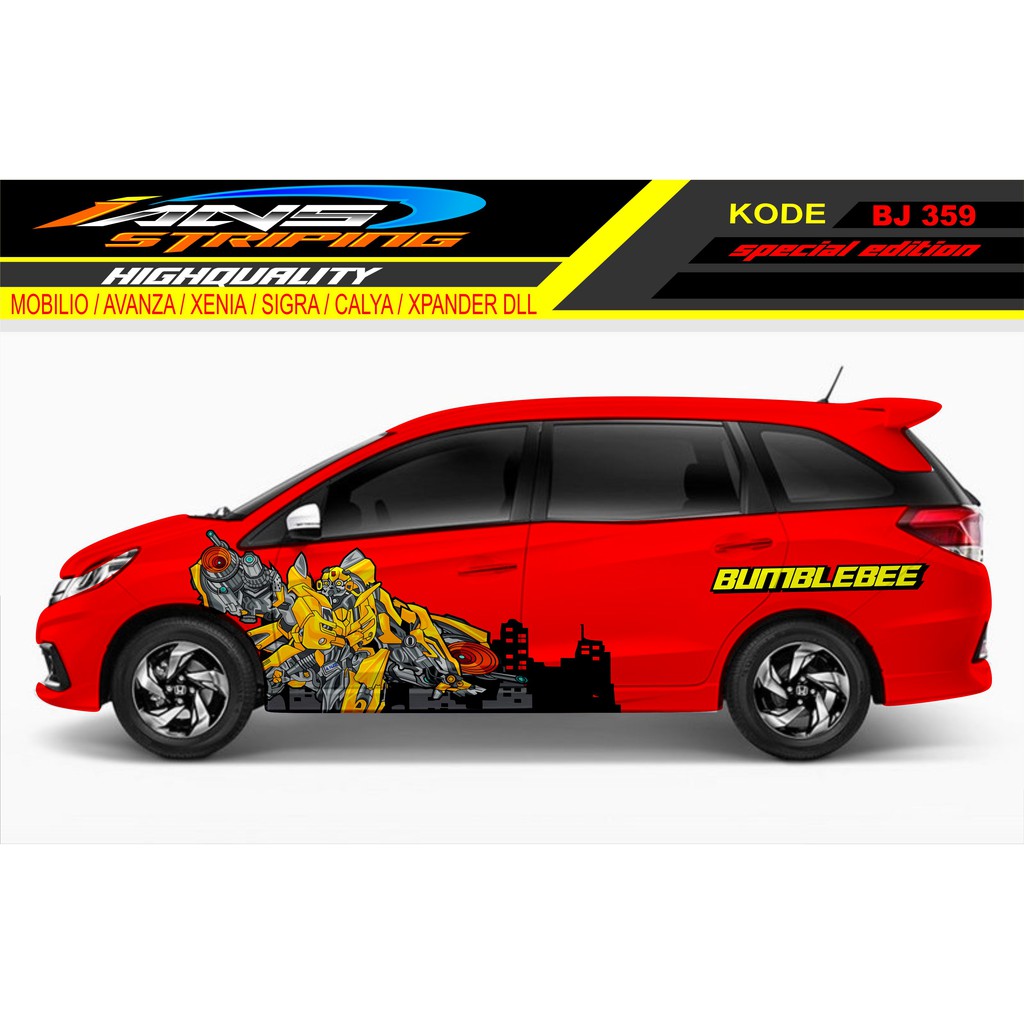 STIKER MOBIL MOBILIO / STICKER MOBILIO / DECAL STICKER MOBILIO / STIKER MOBIL TRANSFORMER