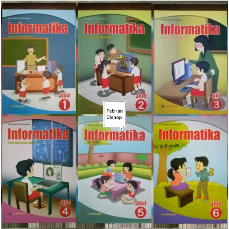 BUKU INFORMATIKA SD/MI KELAS 1 2 3 4 5 6 REVISI TERBARU ARYA DUTA