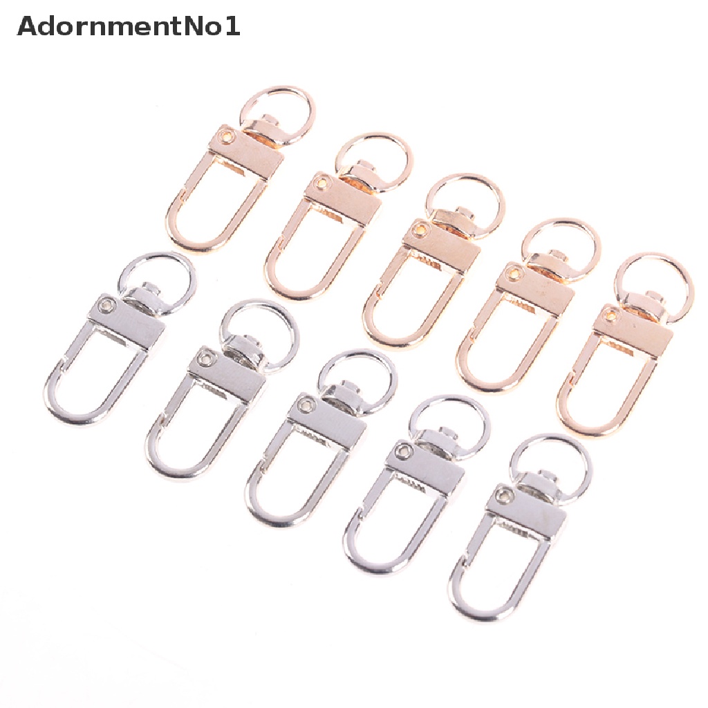 (AdornmentNo1) 10pcs Kait Lobster 13x34mm Untuk Membuat Perhiasan Kalung / Gelang DIY