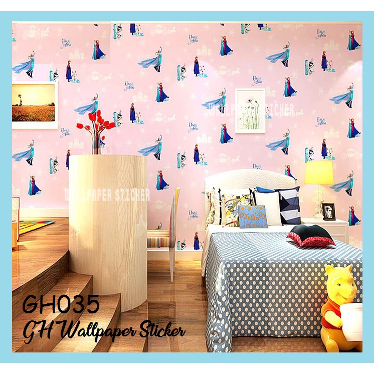 Wallpaper Dinding 3D - Wallstiker Aesthetic Stiker Dinding Kamar Tidur Ukuran 45Cm X10M GH-GH035