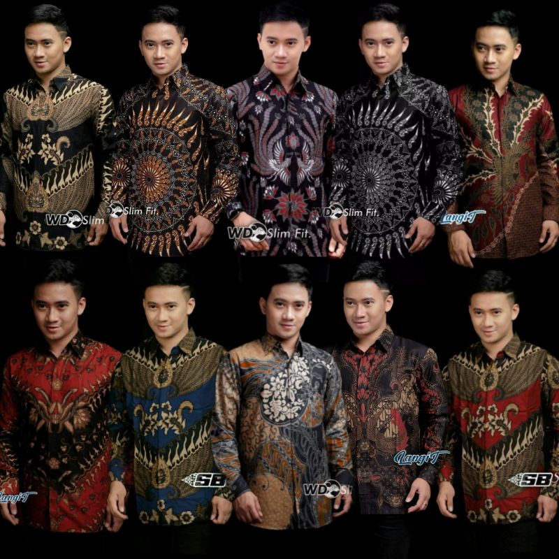 BATIK PRIA LENGAN PANJANG Batik Nakula Kemeja batik pria lengan panjang M L XL XXL XXXL