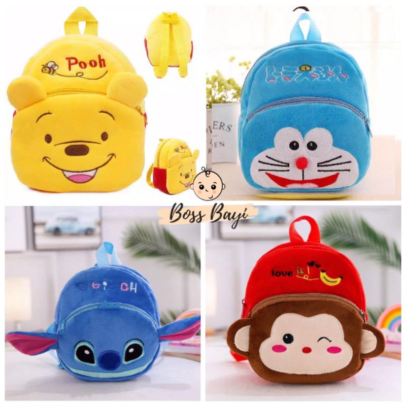 Tas Ransel Anak Karakter / Tas Punggung Kain