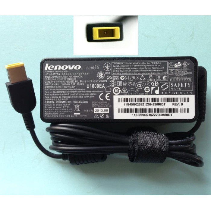 [ORIGINAL]-Charger Laptop Lenovo S210 S205 S206 S215 G400 G400s G405 G405S G400AS 20V 2.25A USB