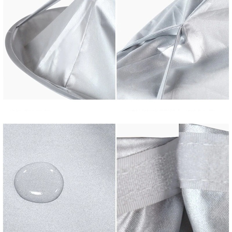 Jubah Apron Pangkas Rambut Barbershop Model Payung 60 cm - 458 - Silver