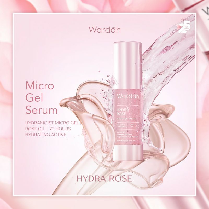 WARDAH HYDRA ROSE MICRO GEL SERUM 30ML ~ ORIGINAL 100%