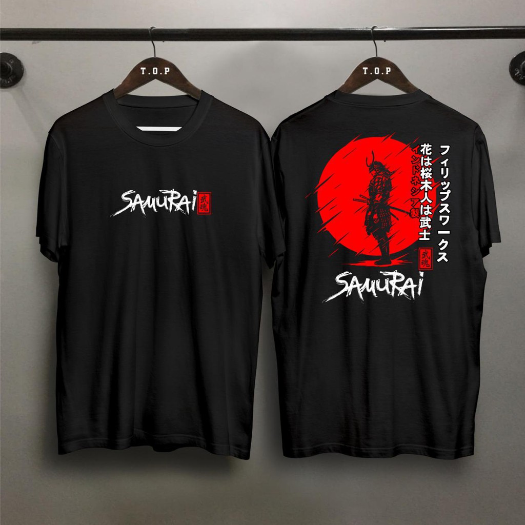 PBM Kaos  Distro Samurai  Japan 2 DB Cotton Combed 30S 