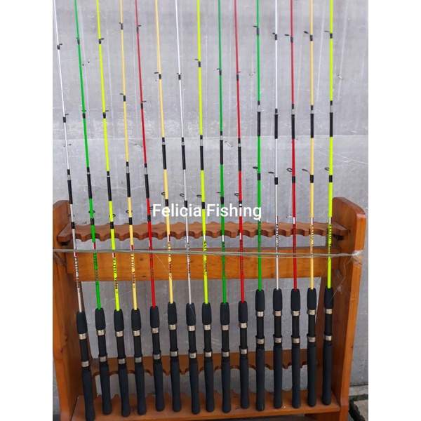 FISHING ROD JORAN STICK KATROL PANCING FIBER SOLID 120 135 150 7-15LB ALAT PERALATAN MANCING IKAN MA