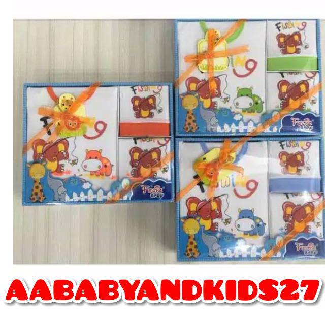 BABY GIFT SET FELIZ BIRU-BABY SET FELIZ BIRU-BABY SET BAJU DUS FELIZ BIRU-KADO BAJU BAYI BARU LAHIR