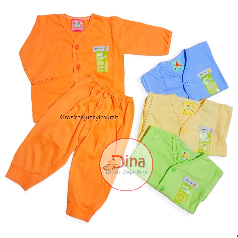 setelan baju bayi MUNGIL polos  bayi baru lahir