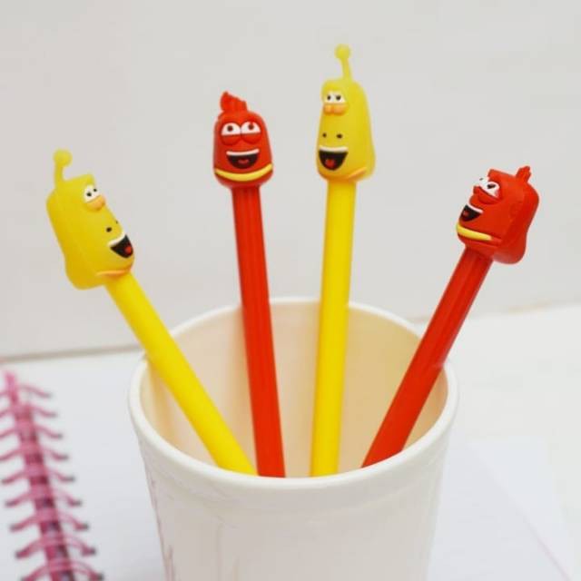 

Perlengkapan Anak Sekolah Pulpen Murah Lucu Pulpen pena pen Karakter Larva Lucu