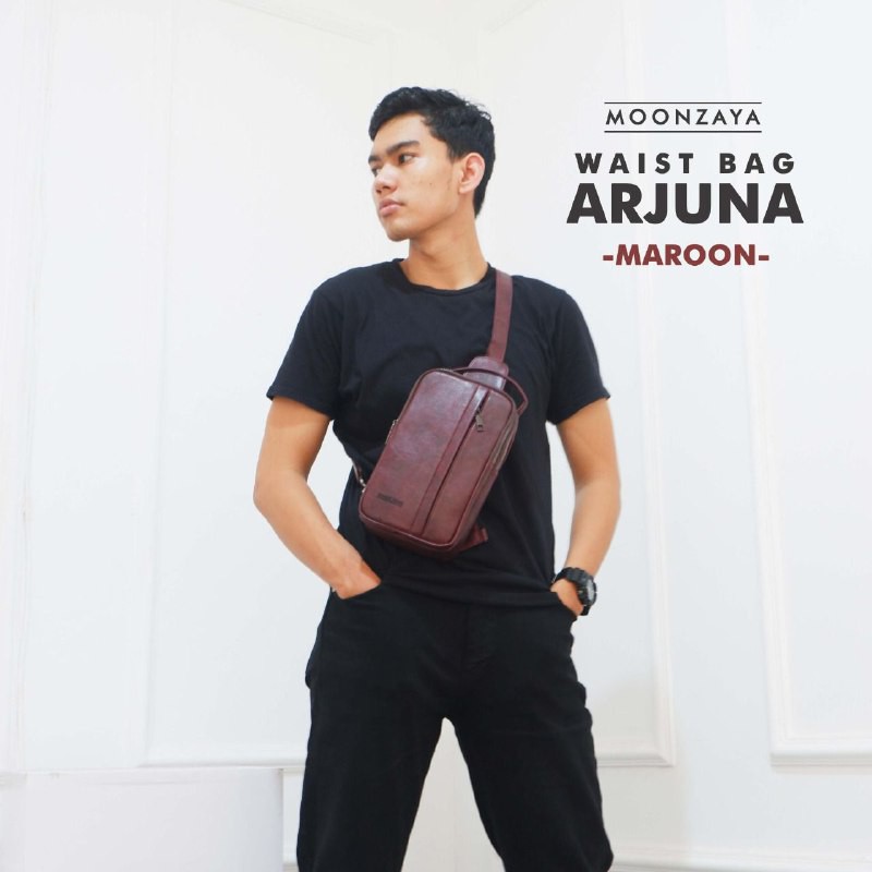 Waistbag pria/ Tas selempang laki laki Arjuna Moonzaya Original