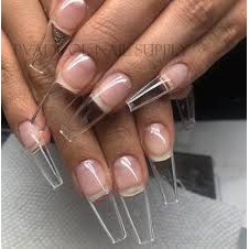 Half tip nail extension natural / kuku palsu extension 500pcs kupal extension