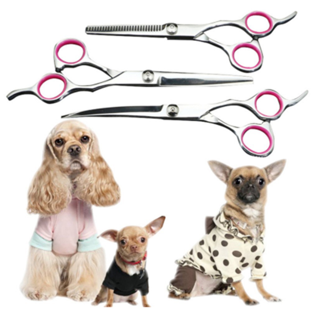 Gunting Rambut Bahan Stainless Steel Untuk Anjing / Kucing