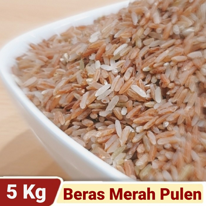 

978Eq0010W Beras Merah Pulen Organik - 5000 Gram W5Q40112