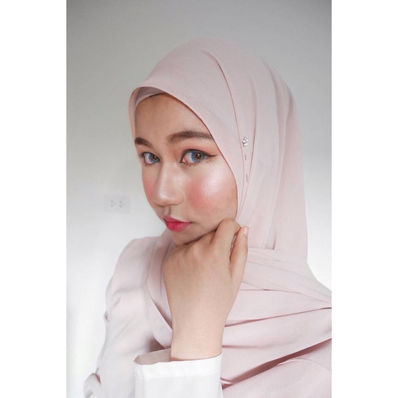 1pc Bros Peniti Hijab Desain Bunga Hias Berlian Imitasi M30016-1PC