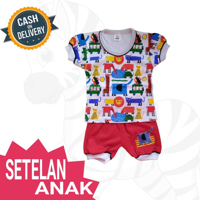 Setelan Kaos Oblong Bayi 1 Tahun