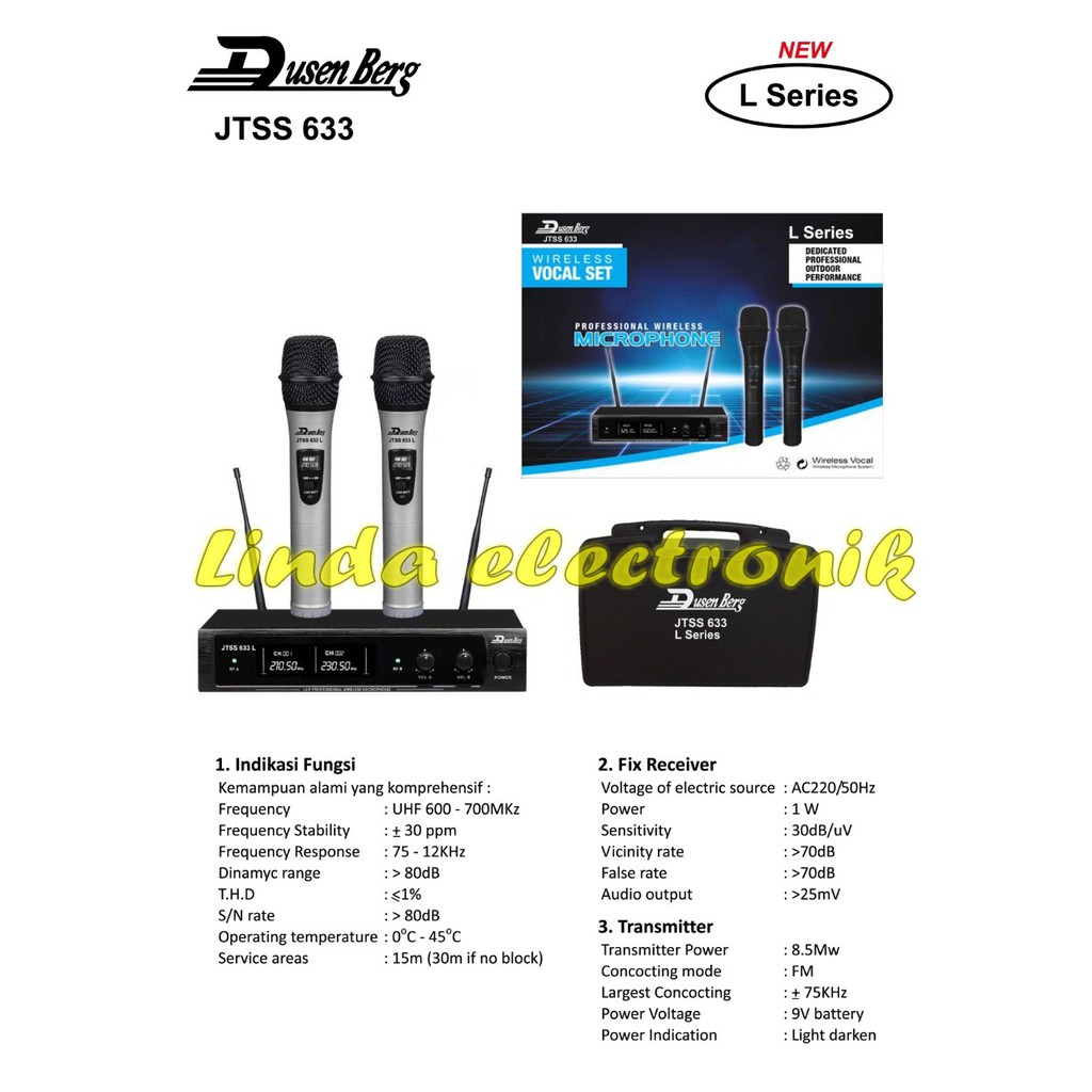 mic dusen berg JTSS 633L ORYGINAL DusenBerg jtss633L jtss633 L