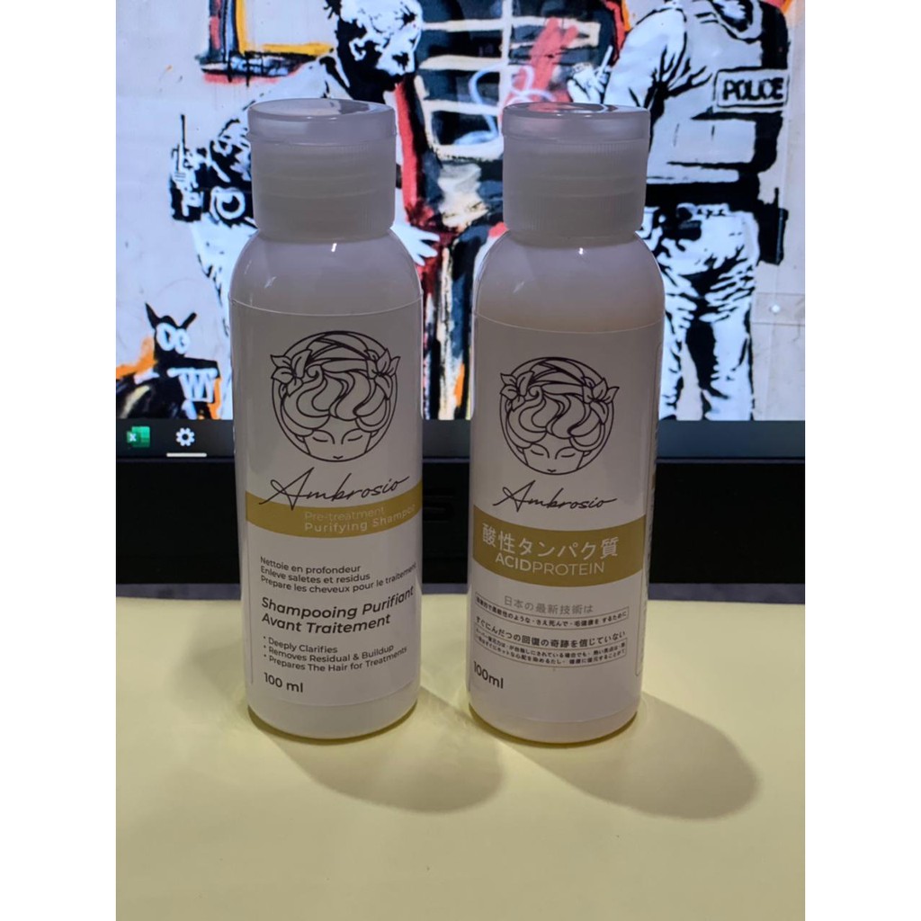 KERATIN - Damage Hair Treatment - Perawatan Rambut Rusak shampoo &amp; conditioner keratin