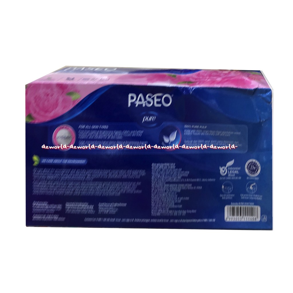 Paseo Luxuriously 120sheet Soft Tissu Box Kemasan Kotak Tisu Paseo Pink 2Ply Tissue Box Paseo Lux Xuriously