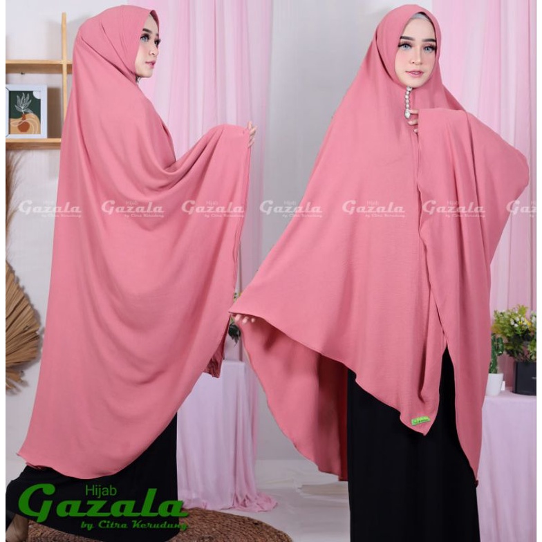 Instan Bergo Crinkle V Shape JUMBO Softpad Antem Hijab Lancip Segitiga Pinguin bahan Crinkle Airflow