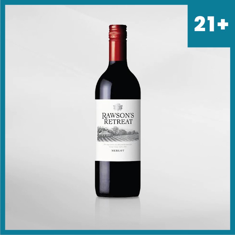 Rawsons Retreat Merlot 750 Ml ( Original &amp; Resmi By Vinyard )