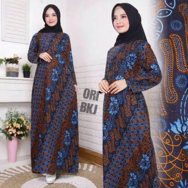 Gamis Batik Manggar, Padi,sekar,cantik,kubis,kipas,daun,kupu,nadine,gendis