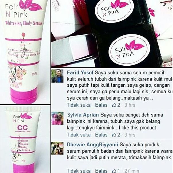 Cuci Gudang Paket Shining  Fair N Pink Paket Perawatan Bagi Kulit New