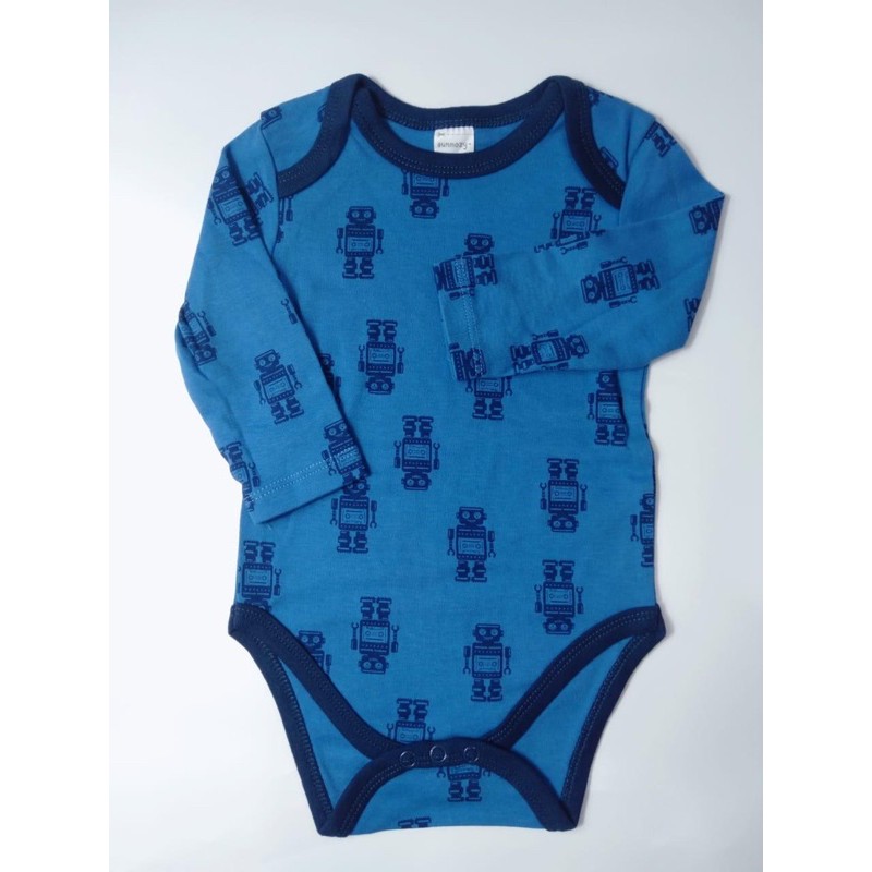 BABY K2 - BABY BODYSUIT LONGSLEEVE ISI 3 PCS MOTIF D KODE 00034