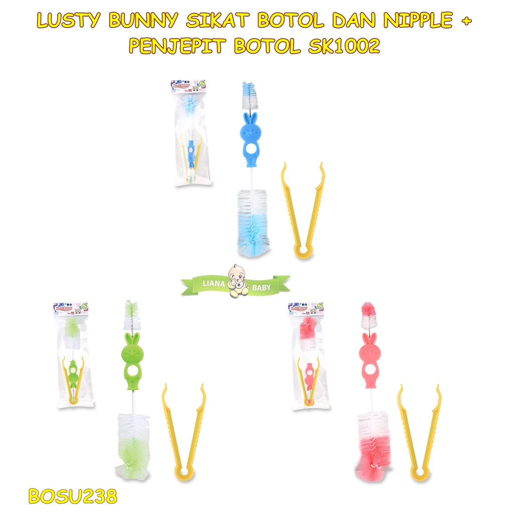 BOSU238 LUSTY BUNNY SIKAT BOTOL DAN DOT + PENJEPIT BOTOL SK1002 GAGANG BUNNY