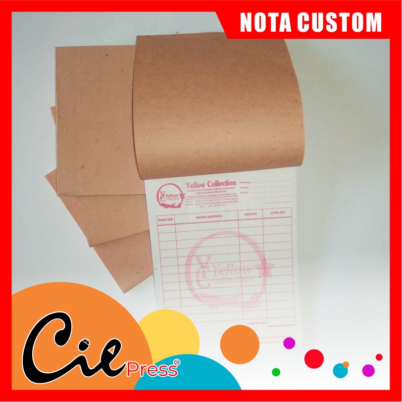 

CETAK NOTA CUSTOM OLSHOP JUALAN WARUNG TOKO ORGANISASI 2 PLY 1 RIM