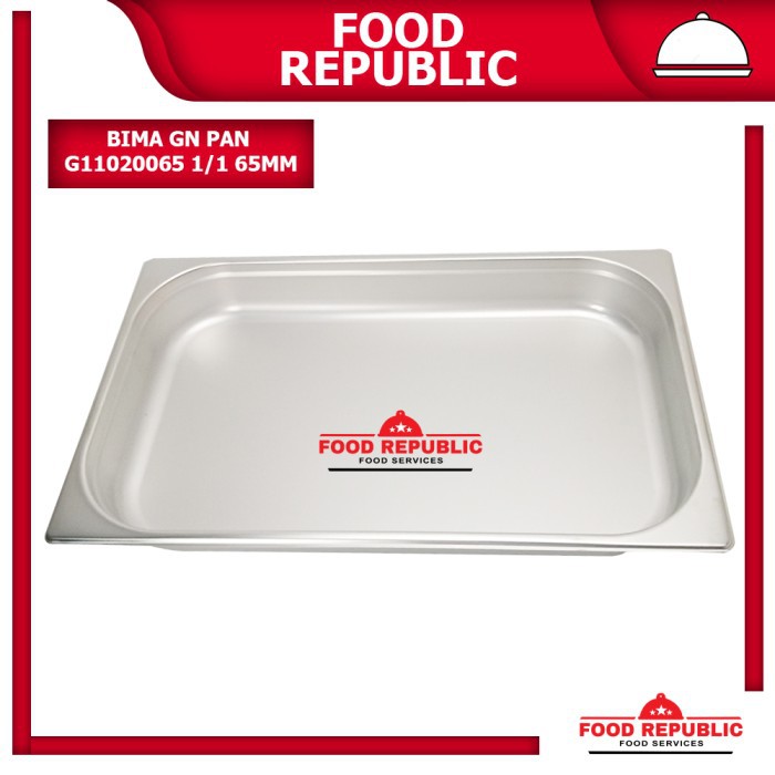 BIMA GASTRONOM FOOD PAN UKURAN 1/1 65mm - WADAH PRASMANAN STAINLESS