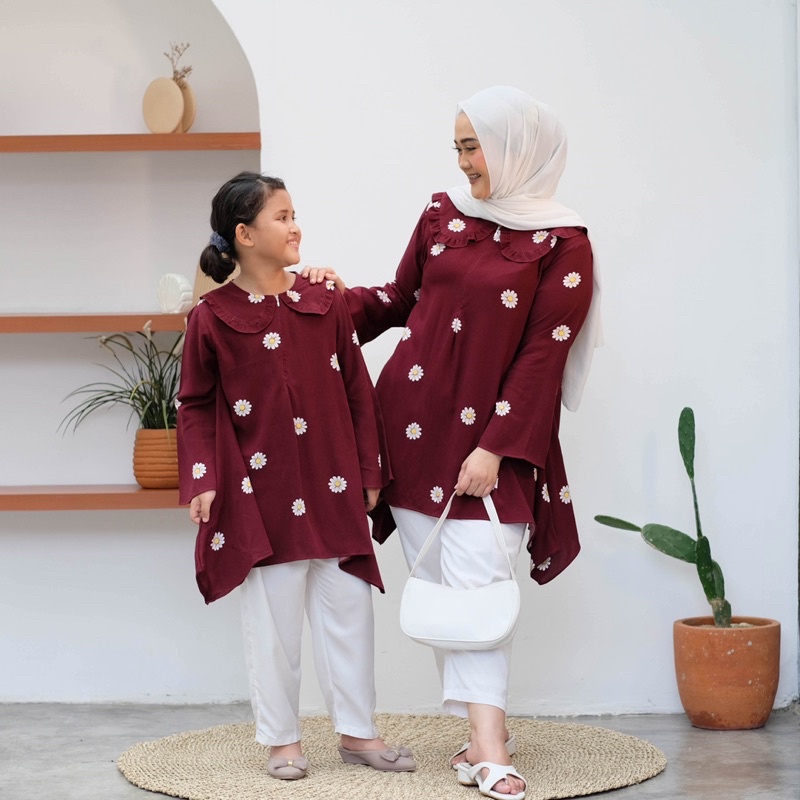 BAJU COUPLE BLOUSE IBU DAN ANAK BAJU ATASAN COUPLE IBU DAN ANAK KAULA